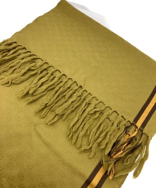 GUCCI（グッチ）GUCCI (グッチ) GG柄ストール オリーブの古着・服飾アイテム