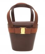 Salvatore Ferragamoサルヴァトーレ フェラガモ）の古着「バケットハンドバッグ」｜ブラウン