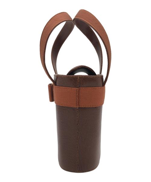 Salvatore Ferragamo（サルヴァトーレ フェラガモ）Salvatore Ferragamo (サルヴァトーレ フェラガモ) バケットハンドバッグ ブラウンの古着・服飾アイテム