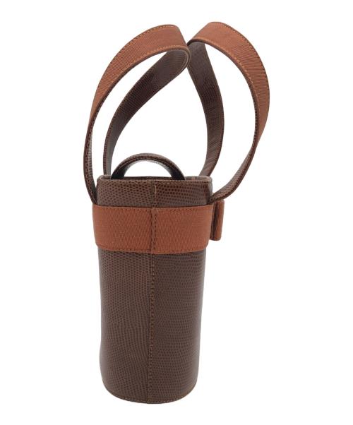 Salvatore Ferragamo（サルヴァトーレ フェラガモ）Salvatore Ferragamo (サルヴァトーレ フェラガモ) バケットハンドバッグ ブラウンの古着・服飾アイテム