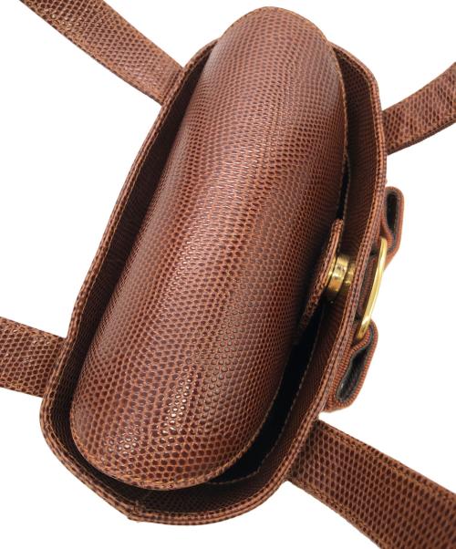 Salvatore Ferragamo（サルヴァトーレ フェラガモ）Salvatore Ferragamo (サルヴァトーレ フェラガモ) バケットハンドバッグ ブラウンの古着・服飾アイテム