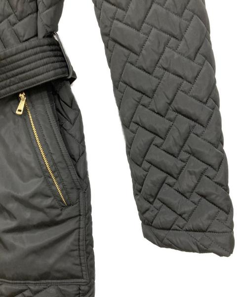 COLE HAAN（コールハーン）COLE HAAN (コールハーン) フーデッド ロング ベルテッドコート ブラック×ゴールド サイズ:XSサイズ 未使用品の古着・服飾アイテム