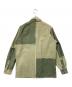 ISAMU KATAYAMA BACKLASH (イサムカタヤマ・バックラッシュ) ウォッシュ加工 パッチワークシャツ グリーン サイズ:Mサイズ：10000円