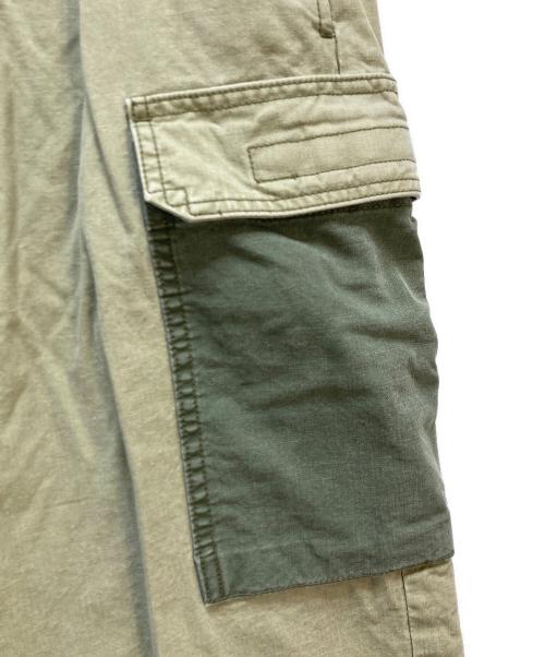 ISAMU KATAYAMA BACKLASH（イサムカタヤマ・バックラッシュ）ISAMU KATAYAMA BACKLASH (イサムカタヤマ・バックラッシュ) パッチワークサルエルショーツ グリーン サイズ:Mの古着・服飾アイテム