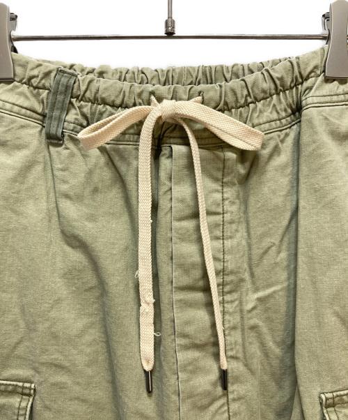 ISAMU KATAYAMA BACKLASH（イサムカタヤマ・バックラッシュ）ISAMU KATAYAMA BACKLASH (イサムカタヤマ・バックラッシュ) パッチワークサルエルショーツ グリーン サイズ:Mの古着・服飾アイテム