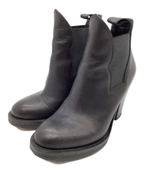 Acne（アクネ）Acne (アクネ) サイドゴアブーツ ブラック サイズ:23の古着・服飾アイテム