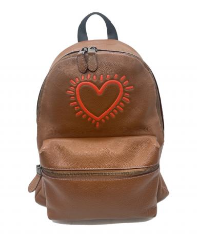 COACH リュック バックパック ブラウン/オレンジ5／10限定価格 中古・古着通販】COACH (コーチ) リュック ブラウン｜ブランド・古着