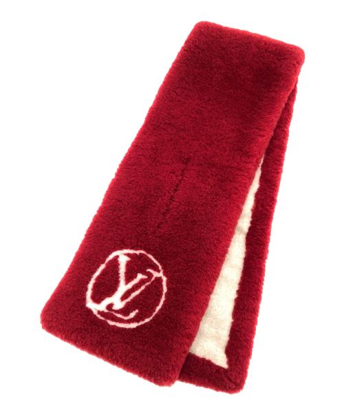 LOUIS VUITTON（ルイ ヴィトン）LOUIS VUITTON (ルイ ヴィトン) エシャルプシャーリングダーリン レッド×ブラウンの古着・服飾アイテム