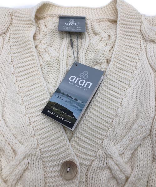 aran（アラン）ARAN (アラン) カーディガン ホワイト サイズ:SIZE M 未使用品の古着・服飾アイテム