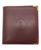 Cartierカルティエ）の古着「2つ折り財布」｜ボルドー
