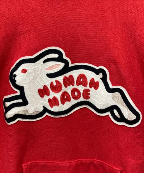 HUMAN MADE（ヒューマンメイド）HUMAN MADE (ヒューマンメイド) プルオーバーパーカー レッド サイズ:XLの古着・服飾アイテム