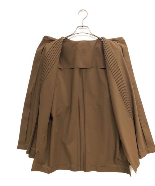 IM MEN（アイム メン）IM MEN (アイム メン) プリーツシャツ ブラウン サイズ:SIZE 3の古着・服飾アイテム