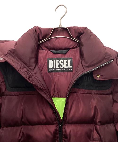 DIESEL（ディーゼル）DIESEL (ディーゼル) フーデットパデッドコート パープル サイズ:Lの古着・服飾アイテム