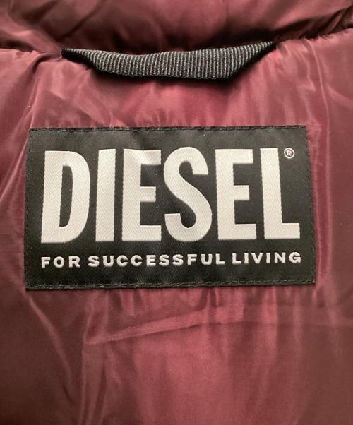 DIESEL（ディーゼル）DIESEL (ディーゼル) フーデットパデッドコート パープル サイズ:Lの古着・服飾アイテム
