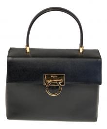 Salvatore Ferragamo（サルヴァトーレ フェラガモ）の古着「ガンチーニ」｜ブラック