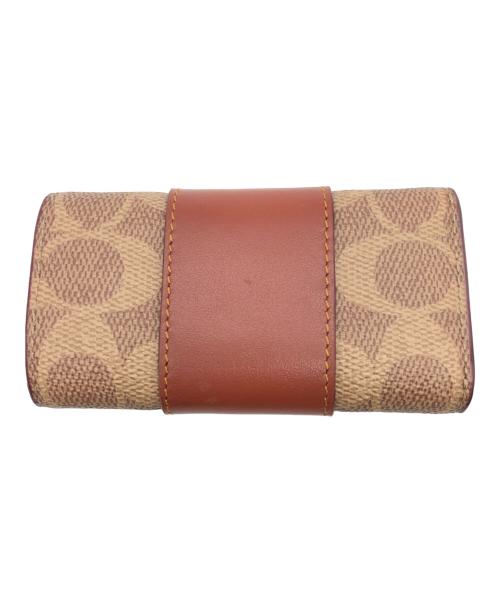 COACH（コーチ）COACH (コーチ) シグネチャー　6 リングキーケース ブラウンの古着・服飾アイテム