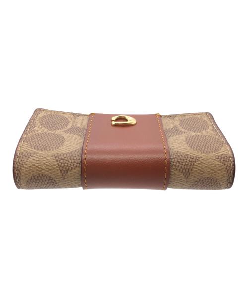 COACH（コーチ）COACH (コーチ) シグネチャー　6 リングキーケース ブラウンの古着・服飾アイテム