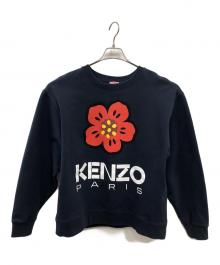 KENZO（ケンゾー）の古着「ぼけ フラワー スウェット／'BOKE FLOWER' SWEAT」｜ネイビー