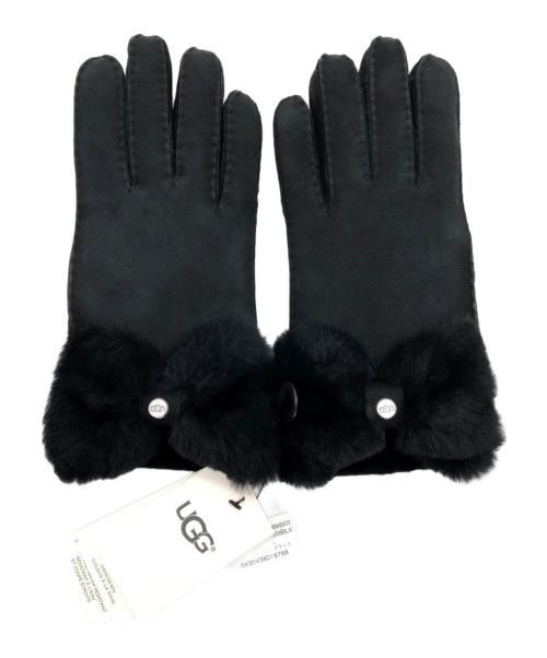 UGG（アグ）UGG (アグ) Bow Shorty Glove ブラック 未使用品の古着・服飾アイテム