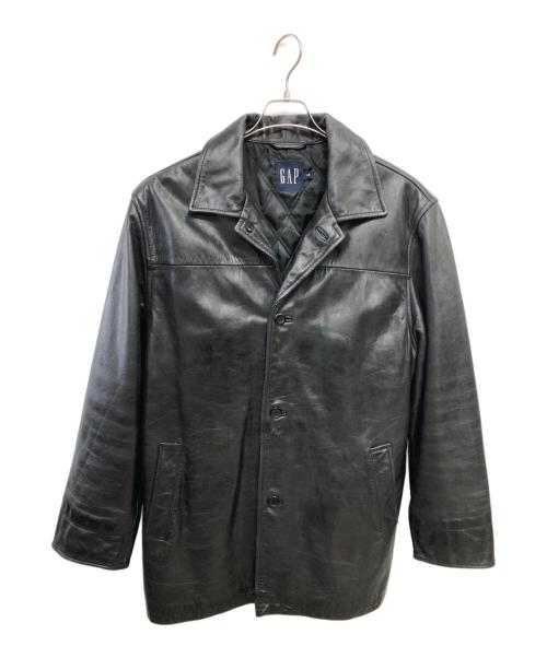 GAP（ギャップ）GAP (ギャップ) 90's～OLD GAPレザーコート／LEATHER COAT ブラック サイズ:Lの古着・服飾アイテム