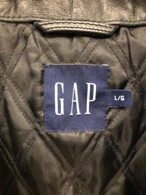 GAP（ギャップ）GAP (ギャップ) 90's～OLD GAPレザーコート／LEATHER COAT ブラック サイズ:Lの古着・服飾アイテム