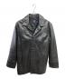 GAP（ギャップ）の古着「90's～OLD GAPレザーコート／LEATHER COAT」｜ブラック