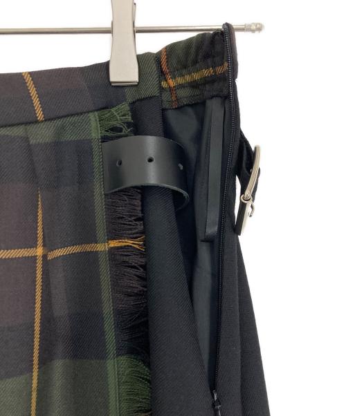 O'NEIL OF DUBLIN（オニールオブダブリン）O'NEIL OF DUBLIN (オニールオブダブリン) COMB FLARED LONG SKIRT グリーン サイズ:FREEの古着・服飾アイテム