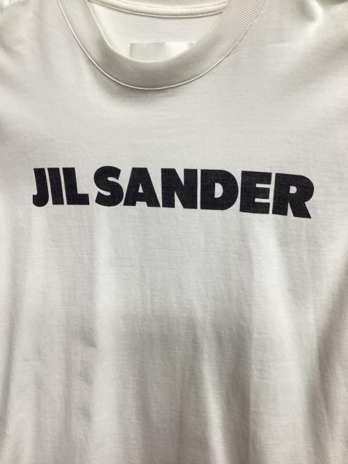 JIL SANDER（ジルサンダー）JIL SANDER (ジルサンダー) ロゴプリントTシャツ ホワイト サイズ:Mの古着・服飾アイテム