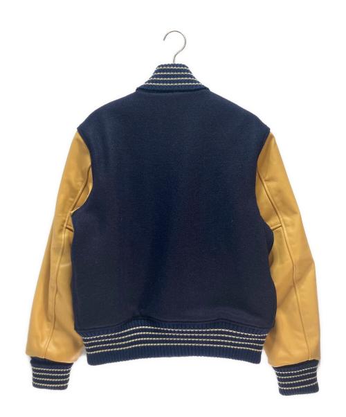 whitesville（ホワイツビル）whitesville (ホワイツビル) whitesville スタジャン ネイビー×ブラウン サイズ:38の古着・服飾アイテム