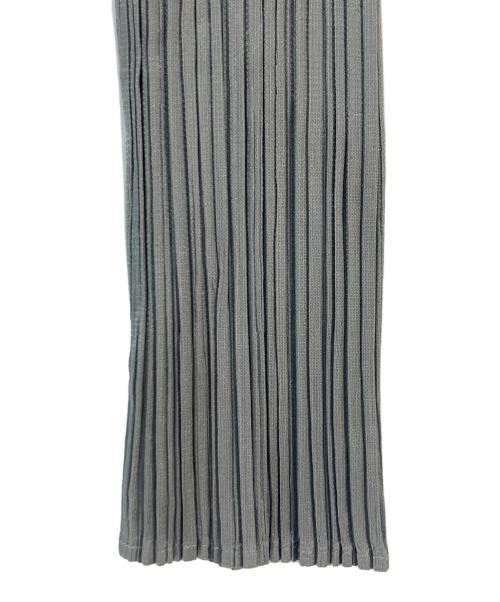 PLEATS PLEASE（プリーツプリーズ）PLEATS PLEASE (プリーツプリーズ) バイカラープリーツカットソー グレー サイズ:3の古着・服飾アイテム