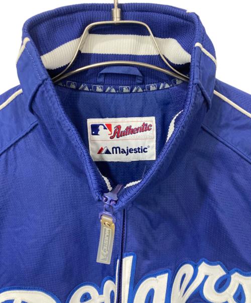 Majestic（マジェスティック）Majestic (マジェスティック) Dodgers (ドジャース) スタジャン ブルー サイズ:サイズ表記なしの古着・服飾アイテム