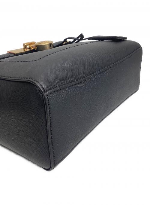 MICHAEL KORS（マイケル・コース）MICHAEL KORS (マイケルコース) 2WAYショルダーバッグ ブラックの古着・服飾アイテム