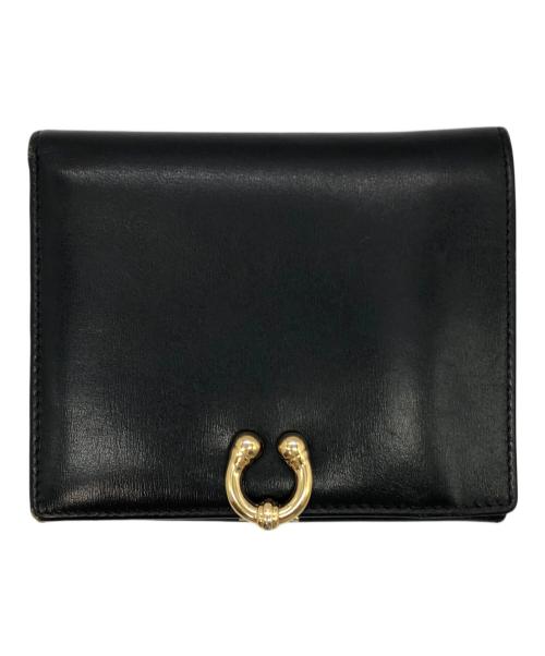 GUCCI（グッチ）GUCCI (グッチ) 2つ折り財布 ブラックの古着・服飾アイテム