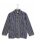 UNION SUPPLY（ユニオンサプライ）の古着「パラカチェックワークジャケット」｜ネイビー×ホワイト
