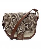 COLE HAANコールハーン）の古着「エッセンシャルミニサドルバッグ」｜ブラウン