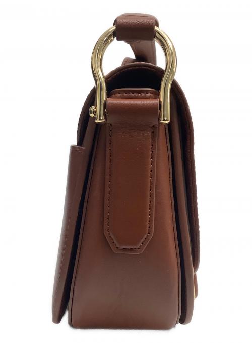 COLE HAAN（コールハーン）COLE HAAN (コールハーン) エッセンシャルミニサドルバッグ ブラウン 未使用品の古着・服飾アイテム