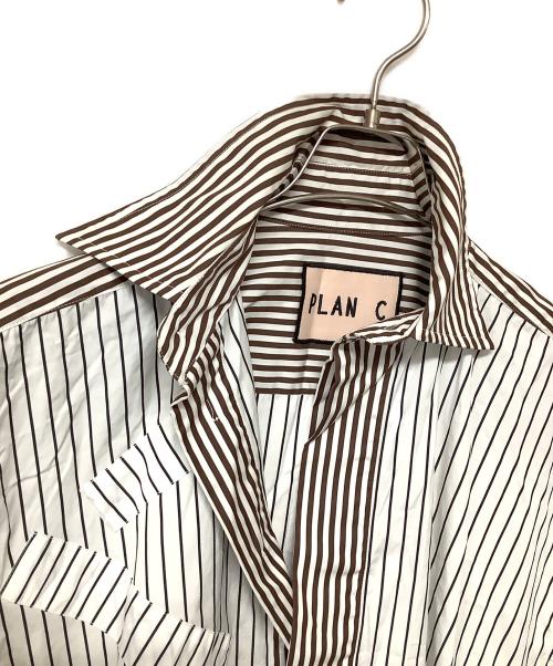 PLAN C（プランシー）Plan C (プランシー) ストライプシャツ ホワイト サイズ:SIZE Freeの古着・服飾アイテム