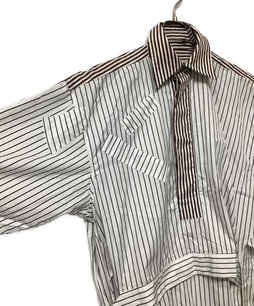 PLAN C（プランシー）Plan C (プランシー) ストライプシャツ ホワイト サイズ:SIZE Freeの古着・服飾アイテム