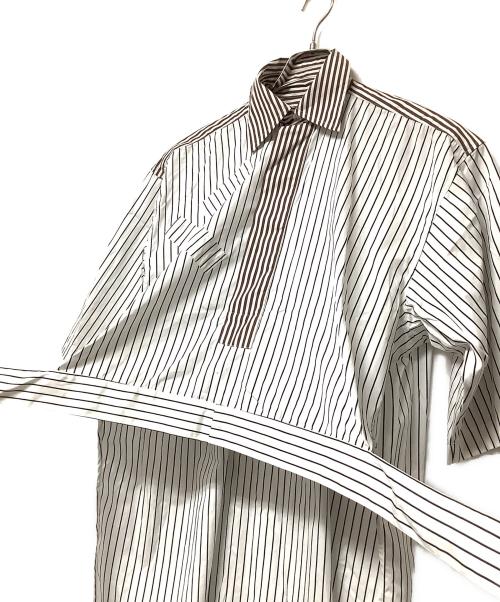 PLAN C（プランシー）Plan C (プランシー) ストライプシャツ ホワイト サイズ:SIZE Freeの古着・服飾アイテム