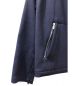 中古・古着 HERMES (エルメス) レザー切替ブルゾン/ウールジャケット ネイビー サイズ:50：59800円