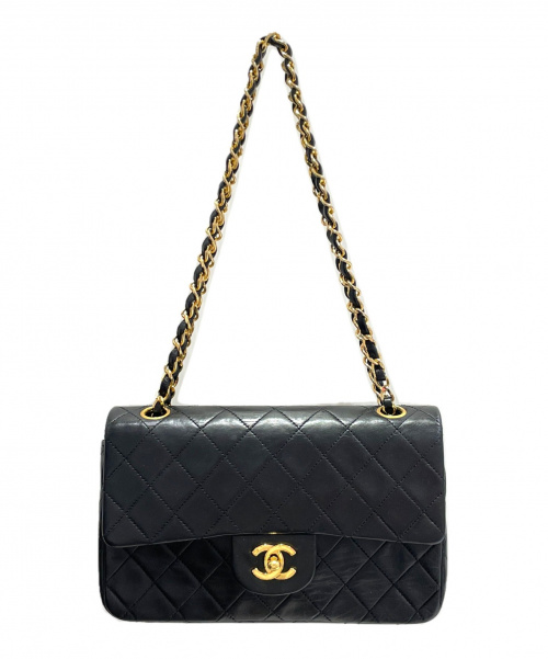 CHANEL（シャネル）CHANEL (シャネル) ダブルフラップマトラッセ ブラック サイズ:23の古着・服飾アイテム