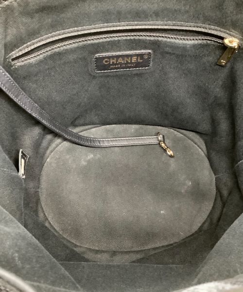 CHANEL（シャネル）CHANEL (シャネル) ドーヴィル 巾着チェーンショルダーバッグ ブラックの古着・服飾アイテム