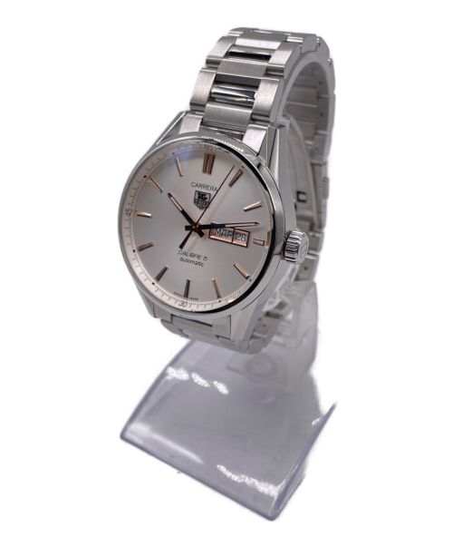 TAG Heuer（タグ・ホイヤー）TAG Heuer (タグホイヤー) カレラキャリバー5デイデイト ホワイト サイズ:44ｍｍの古着・服飾アイテム