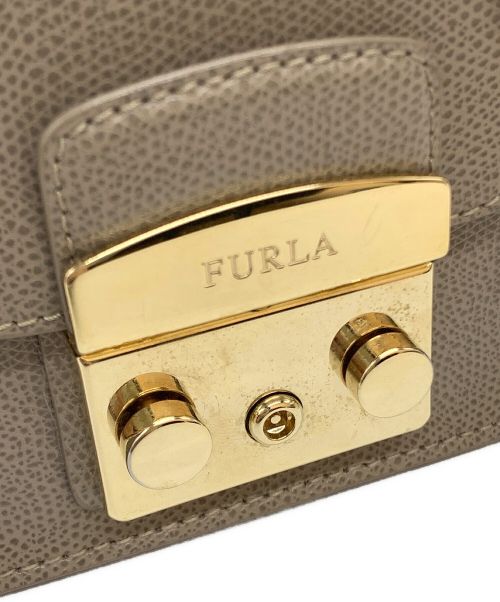 FURLA（フルラ）FURLA (フルラ) メトロポリス ショルダーバッグ グレーの古着・服飾アイテム