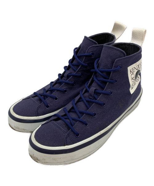 KENZO（ケンゾー）KENZO (ケンゾー) ハイカットスニーカー ネイビー サイズ:44の古着・服飾アイテム