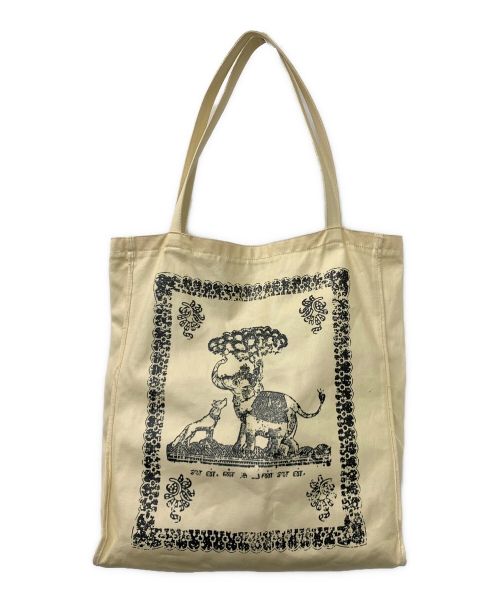 Acne studios（アクネ ストゥディオス）ACNE STUDIOS (アクネストゥディオス) キャンバスコーティングトートバッグ アイボリーの古着・服飾アイテム