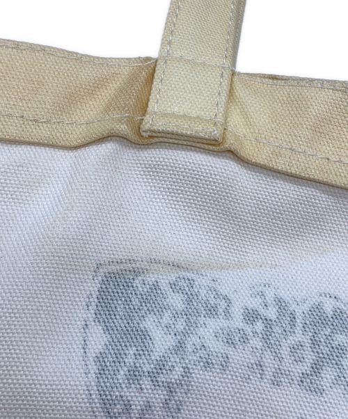 Acne studios（アクネ ストゥディオス）ACNE STUDIOS (アクネストゥディオス) キャンバスコーティングトートバッグ アイボリーの古着・服飾アイテム