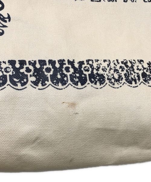 Acne studios（アクネ ストゥディオス）ACNE STUDIOS (アクネストゥディオス) キャンバスコーティングトートバッグ アイボリーの古着・服飾アイテム