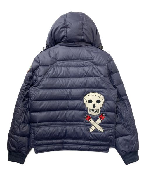 HYDROGEN（ハイドロゲン）HYDROGEN (ハイドロゲン) ワッペンダウンジャケット ネイビー サイズ:Sの古着・服飾アイテム