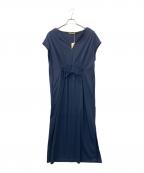 Curensologyカレンソロジー）の古着「フロントギャザーワンピース」｜ネイビー
